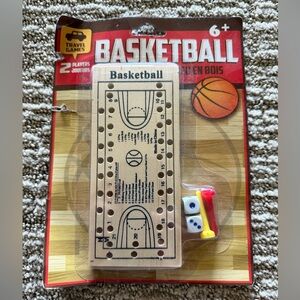 FREE W/ PURCHASE NWT Wooden Basketball Travel Game
